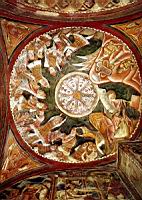 Agnani (Italie) - Cathedrale - Fresque - La defaite des Philistins (1250)